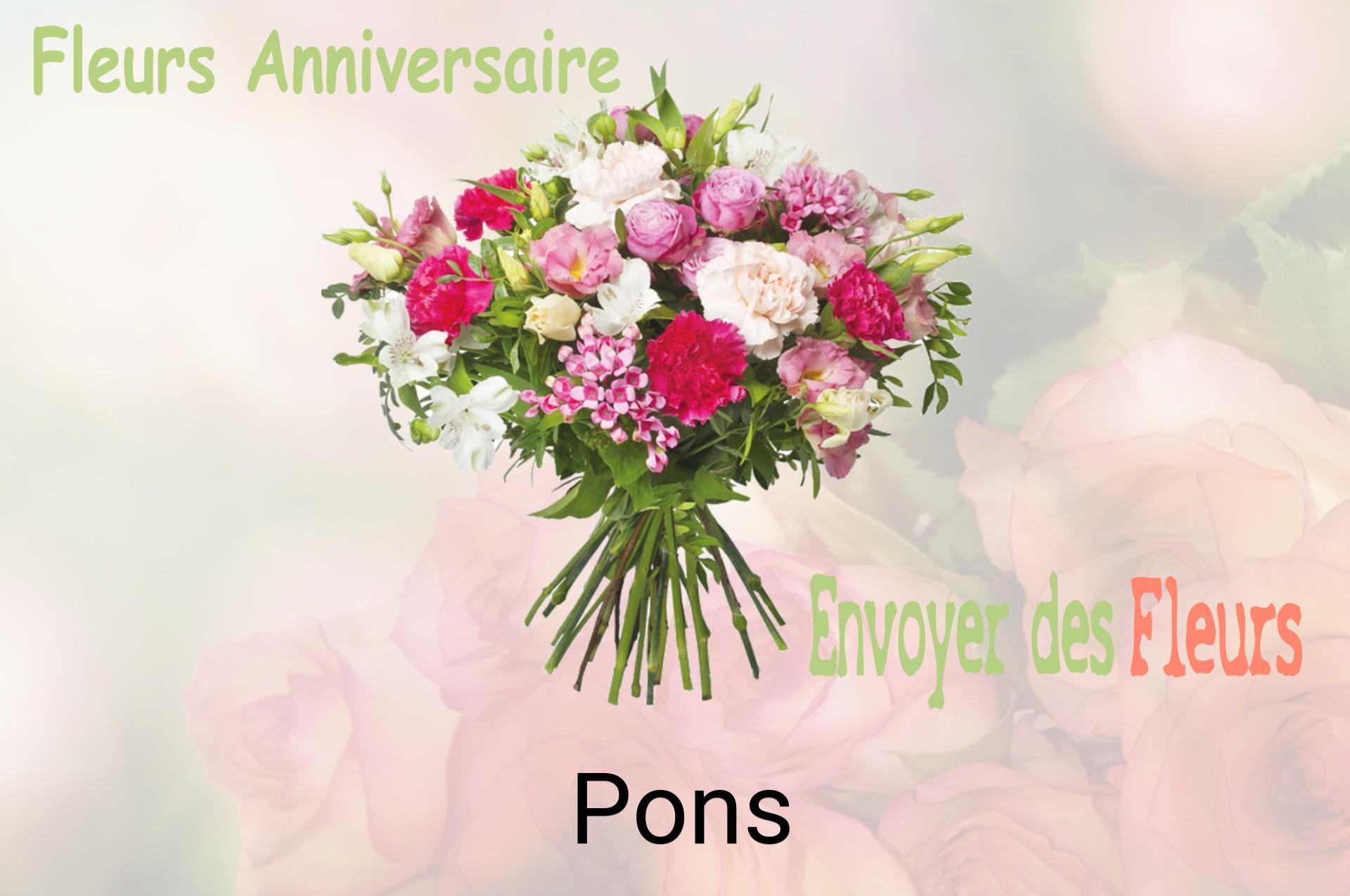 Bouquet de fleurs d’anniversaire livré à Pons